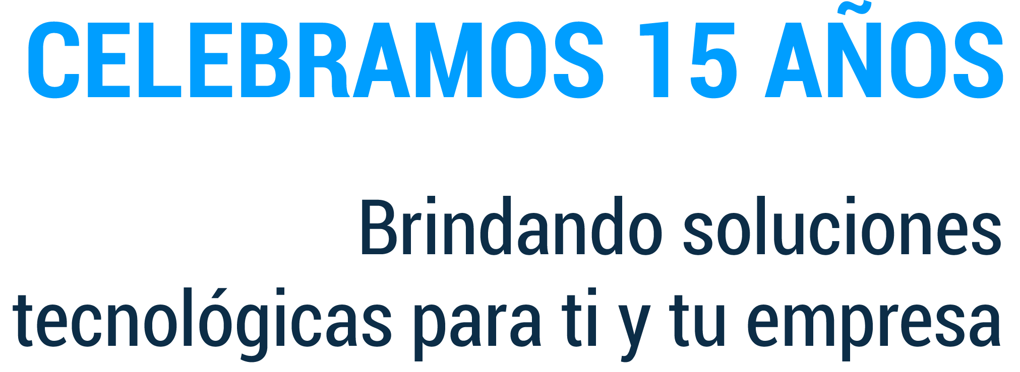 Celebramos 15 años